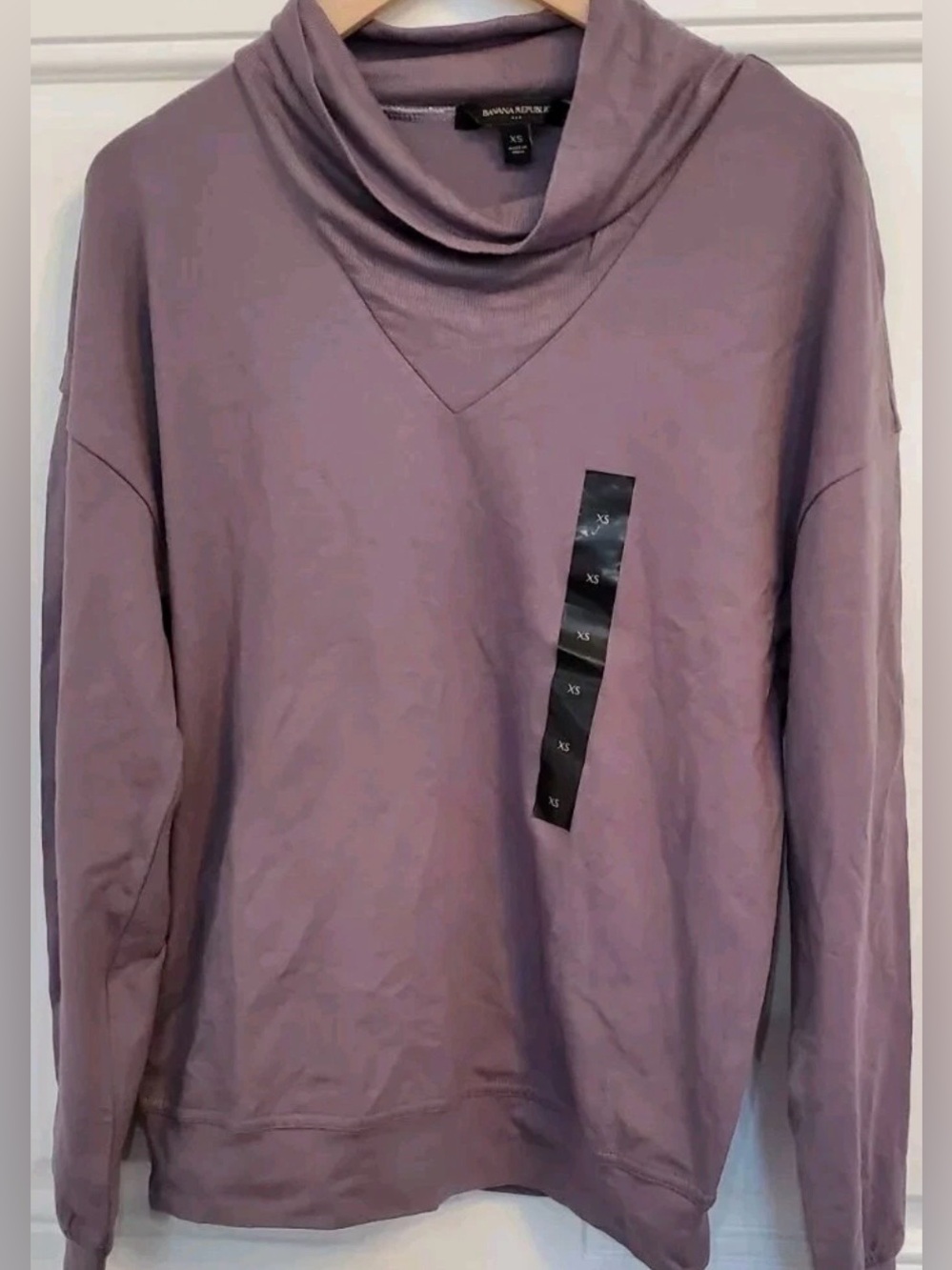 **2pc Set! Banana Republic Dusty Purple Cowl Neck Sweatshirt and Leggings Set - Picture 2 of 11